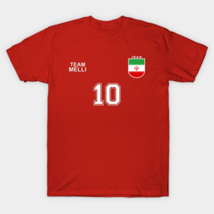 Iran Retro Vintage Soccer Football Jersey for Iranian Supporters T-Shirt