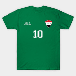 Iraq Retro Vintage Soccer Football Jersey for Iraqi Supporters T-Shirt