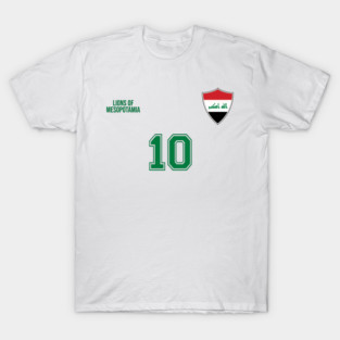 Iraq Retro Vintage Soccer Football Jersey for Iraqi Supporters T-Shirt