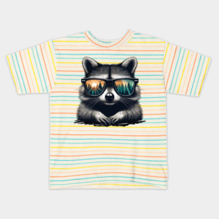Funny Raccoon Kids T-Shirt