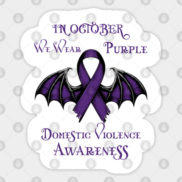 In October We Wear Purple Sticker by JessArty