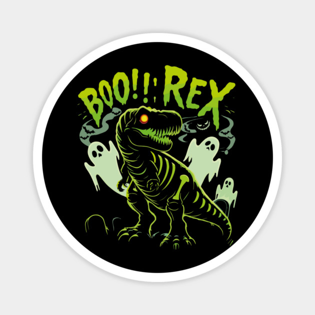 Halloween Dinosaur Boo Rex Magnet by JessArty