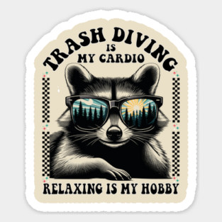 Funny Raccoon Sticker
