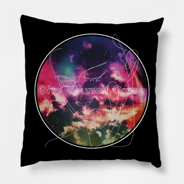 Give Yourself Grace Pillow by casualteesinc