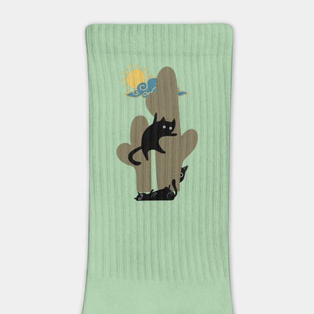 Catcus Prickly Predicament Fun Summer Cat Lovers by casualteesinc