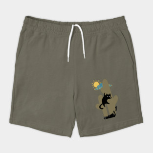 Catcus Prickly Predicament Fun Summer Cat Lovers Shorts