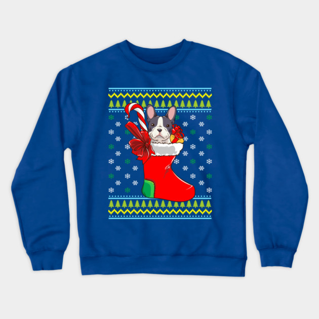 Bulldog Ugly Christmas Sweater Crewneck Sweatshirt by creative