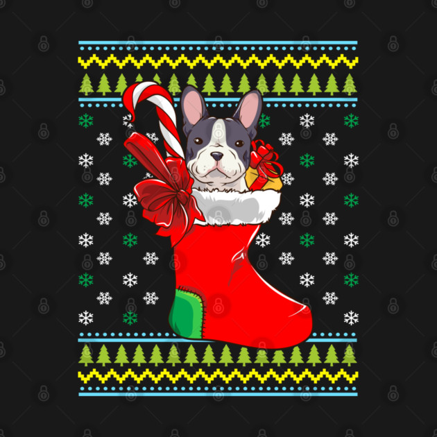 Bulldog Ugly Christmas Sweater by creative