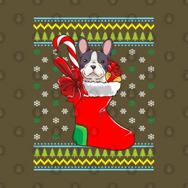 Bulldog Ugly Christmas Sweater by creative