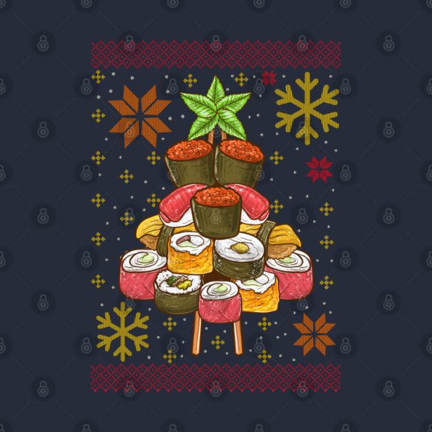Sushi Ugly Christmas Tree by creative