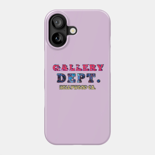 GALLERY DEPT HOLLYWOOD Phone Case by Nizar clothing store 
