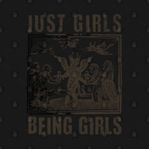 Vintage Witches Coven Girls Being Girls Funny Witchy Vibes by Yesteeyear