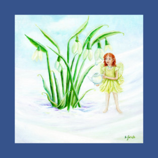 Winter Snowdrop Fairy Magic T-Shirt