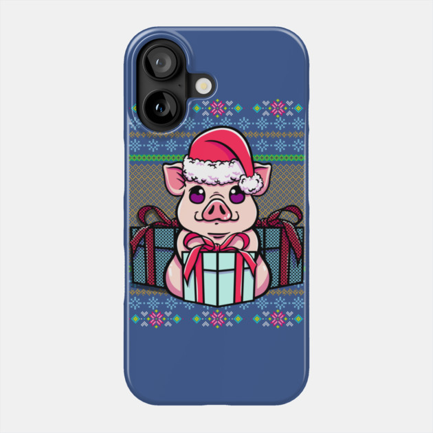 Pig Ugly Christmas Sweater Style Funny Phone Case by creative