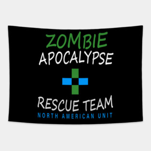 Zombie Apocalypse Rescue Team North American Unit Tapestry