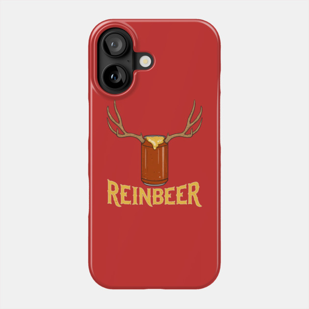 Reinbeer Reindeer Beer X-mas Beer Can Drinking Phone Case by creative