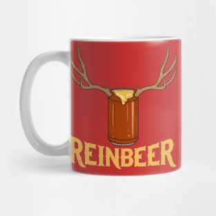 Reinbeer Reindeer Beer X-mas Beer Can Drinking Mug
