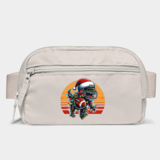 American Football T-Rex Santa Hat Bag