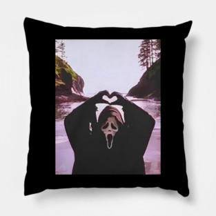 Ghostface Heart Hands Pillow