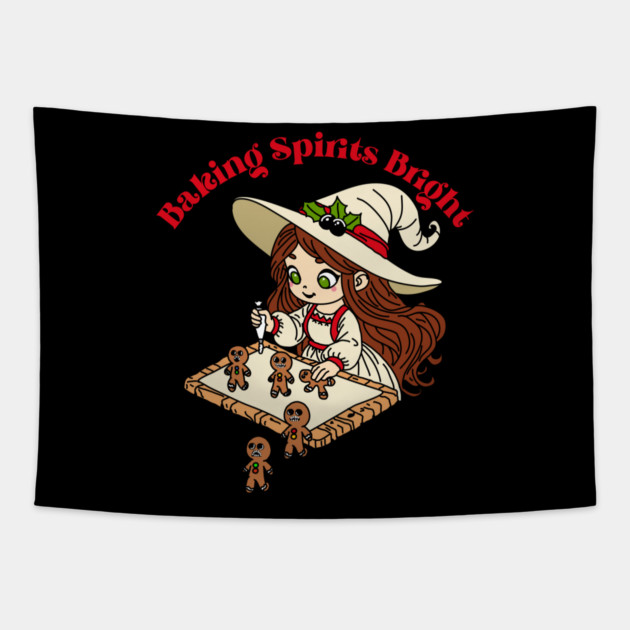 Baking Spirits Bright Witch Tapestry by H. R. Sinclair
