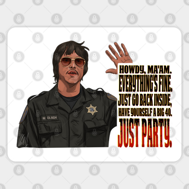 Cabin Fever: Just Party Sticker by 51Deesigns