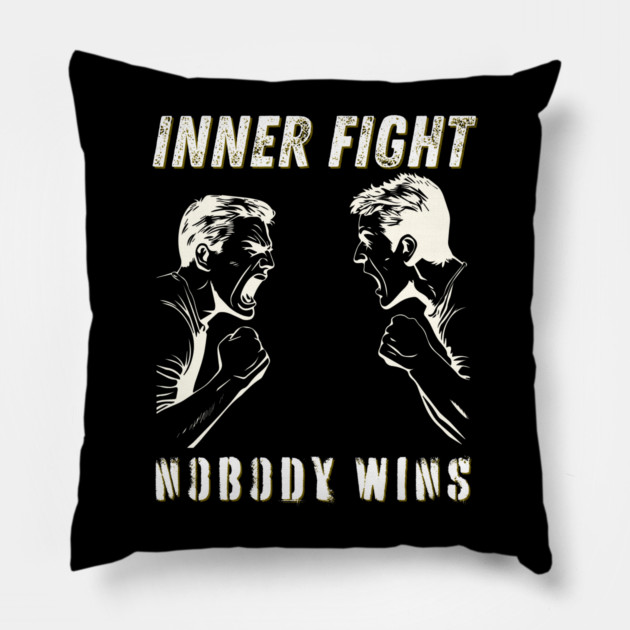 Inner Conflict - Personal Problems - Mental Strength Pillow by TuncGK