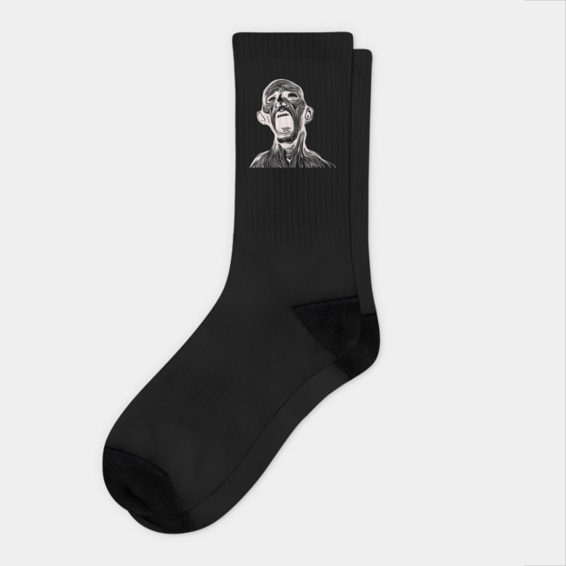 Angst - Pain of Being - Existential Crisis Socks by TuncGK