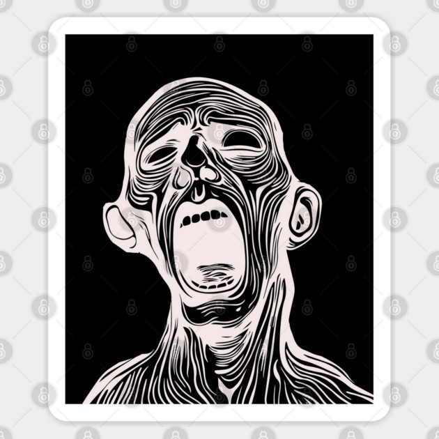 Angst - Pain of Being - Existential Crisis Sticker by TuncGK