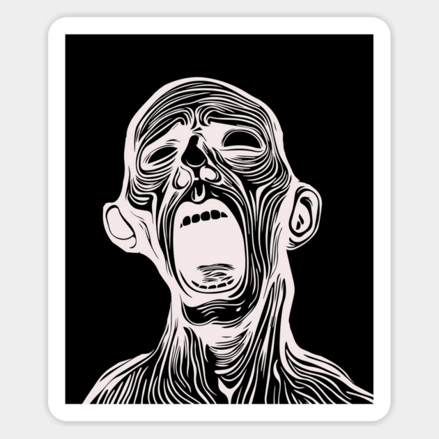 Angst - Pain of Being - Existential Crisis Magnet by TuncGK