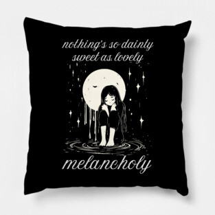 Lovely Melancholy - Comfort of Depression Pillow