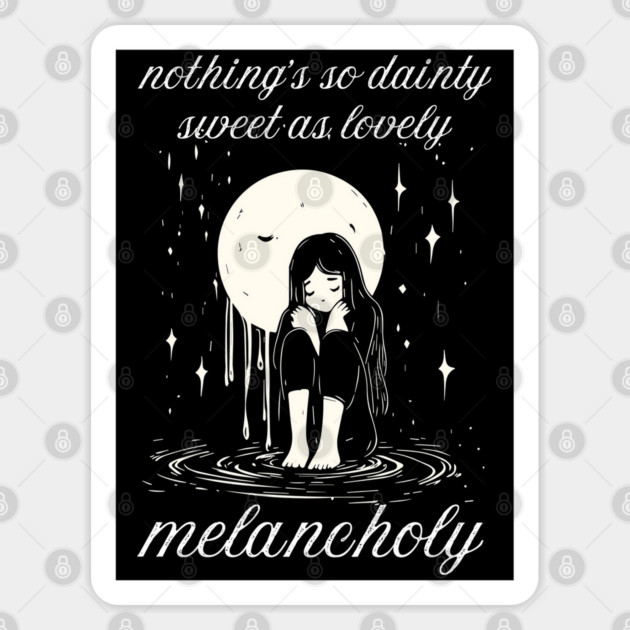 Lovely Melancholy - Comfort of Depression Sticker by TuncGK