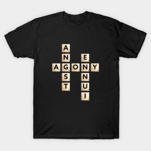 Agony Word Puzzle - Playful & Sad T-Shirt
