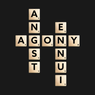 Agony Word Puzzle - Playful & Sad T-Shirt