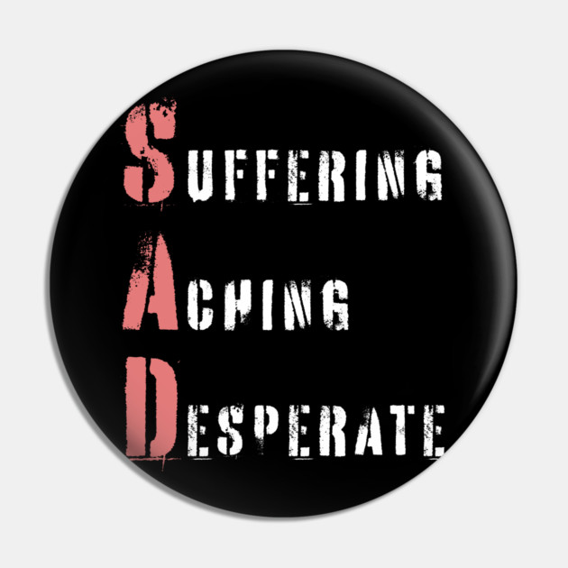 Acrostic Word Play - Sad: Suffering Aching Desperate Pin by TuncGK