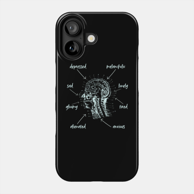 Anatomy of Depression - Playful & Sarcastic Phone Case by TuncGK