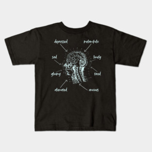Anatomy of Depression - Playful & Sarcastic Kids T-Shirt