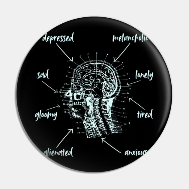 Anatomy of Depression - Playful & Sarcastic Pin by TuncGK