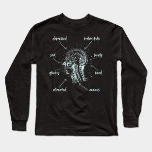 Anatomy of Depression - Playful & Sarcastic Long Sleeve T-Shirt