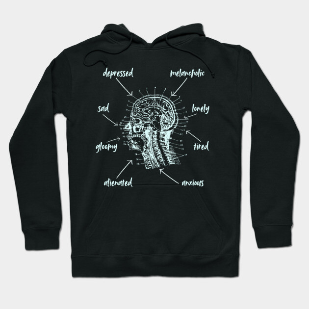 Anatomy of Depression - Playful & Sarcastic Hoodie by TuncGK