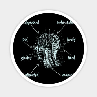 Anatomy of Depression - Playful & Sarcastic Magnet