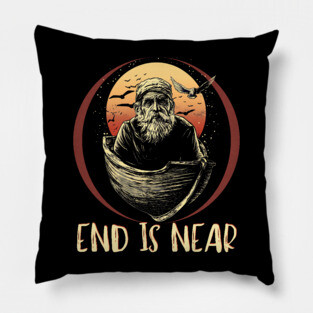 Old Man Life Advice - Existential Fear & Disharmony Pillow