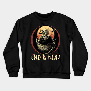 Old Man Life Advice - Existential Fear & Disharmony Crewneck Sweatshirt
