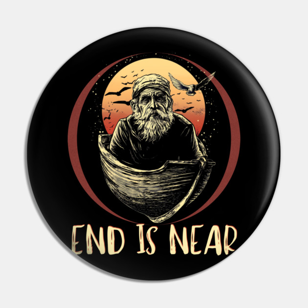 Old Man Life Advice - Existential Fear & Disharmony Pin by TuncGK