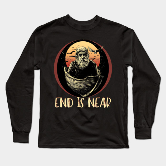 Old Man Life Advice - Existential Fear & Disharmony Long Sleeve T-Shirt by TuncGK