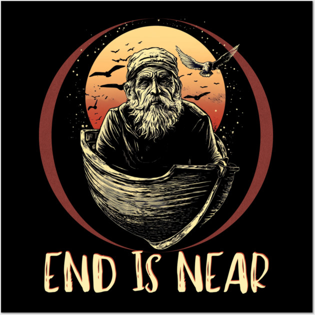 Old Man Life Advice - Existential Fear & Disharmony Wall Art by TuncGK