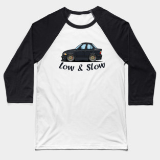 Low&Slow Black Baseball T-Shirt