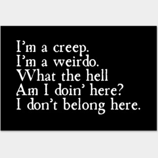 Creep Posters and Art