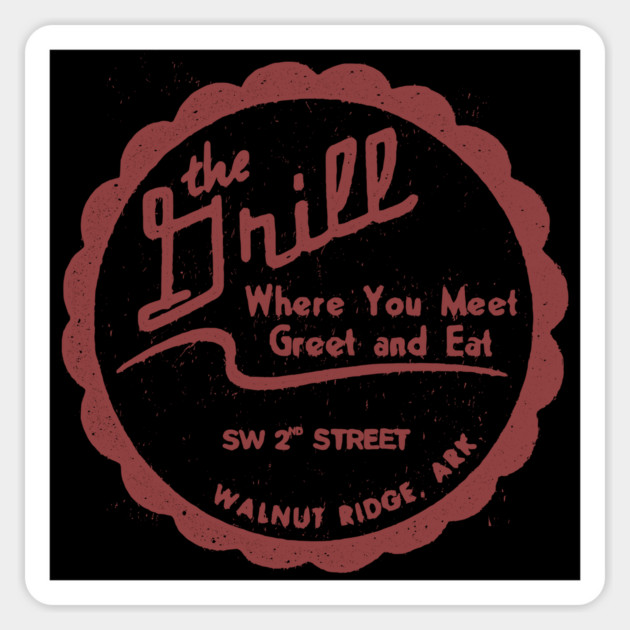The Grill - Walnut Ridge Sticker by rt-shirts