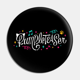 Rumpleteaser Logo with Colors and Shapes Pin