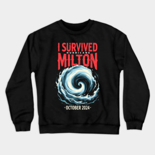 I Survived Hurricane Milton Florida Shirt Crewneck Sweatshirt